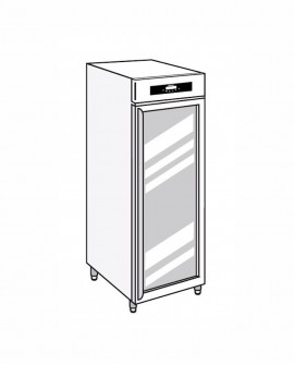 Armadio frigorifero Stagionatore 700 GLASS Salumi - STG ALL 700 GLASS S LCD - Refrigerazione - Everlasting